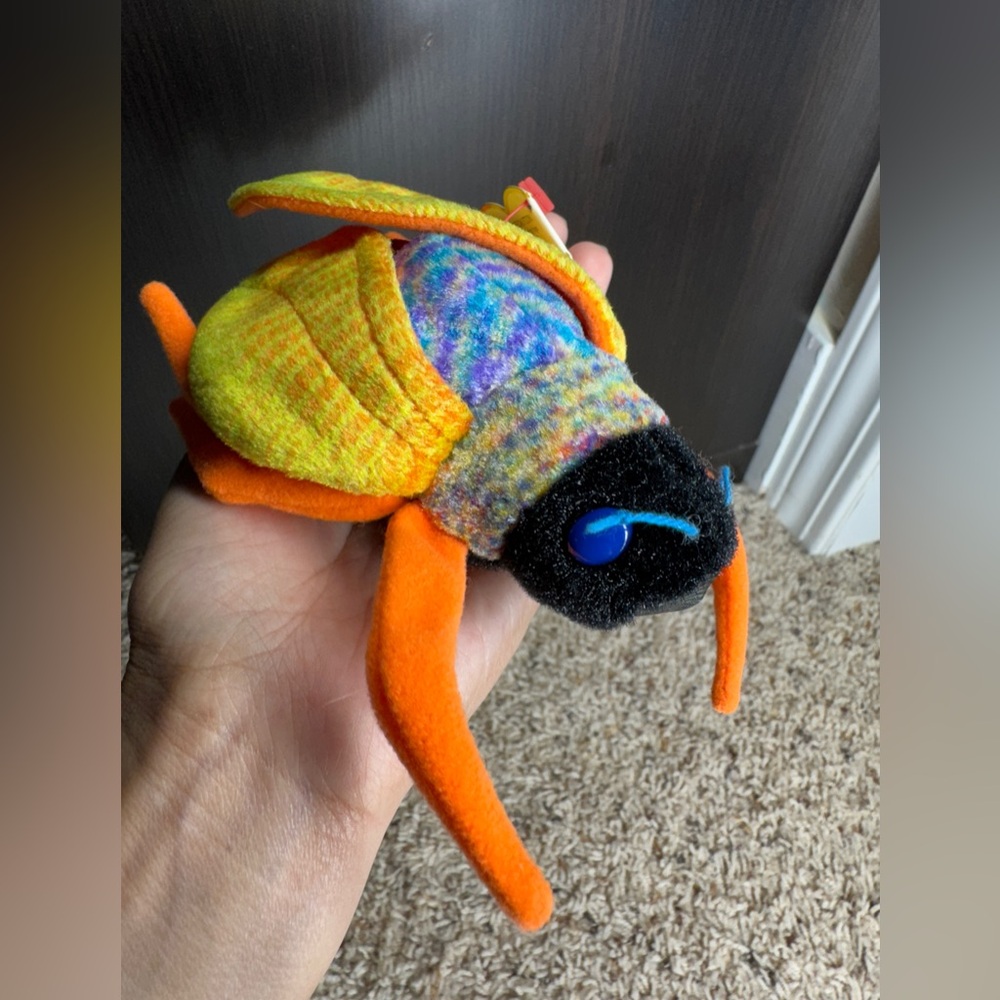 Ty 10yrs. Beanie Babies Twitterbug The Cicada 2002 plush